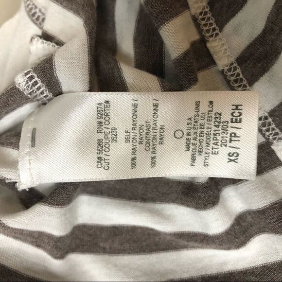 Ella Moss Striped T-shirt EUC XS - Picture 5 of 7